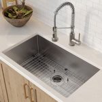 Kraus 32" Undermount Kitchen Sink w/ Bolden™ Commercial Pull-Down Faucet and Soap Dispenser in Stainless Steel