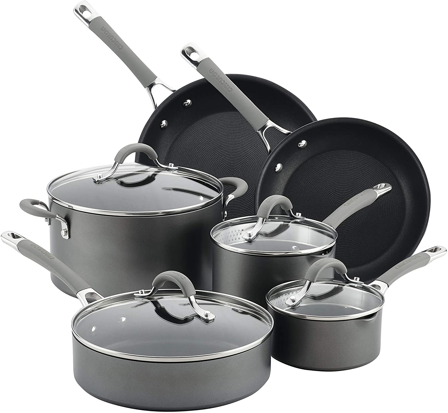 Circulon Elementum Hard Anodized Nonstick Cookware Pots and Pans Set