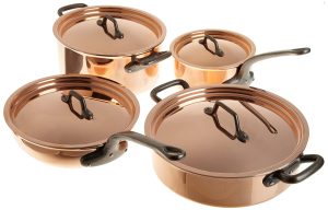 Matfer Bourgeat 8 Piece Copper Cookware Set