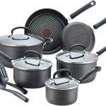 T-fal Ultimate Hard Anodized Nonstick 12 Piece Cookware Set, Dishwasher Safe Pots and Pans Set